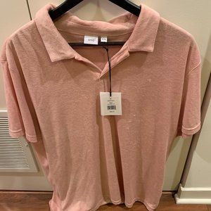 Onia Shaun Towel Terry Short Sleeve Polo